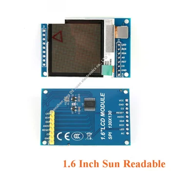 1,6-дюймовый Модуль SPI Serial LCD TFT Display Screen 130* 130 SSD1283, видимый при солнечном свете для Arduino 1.6 