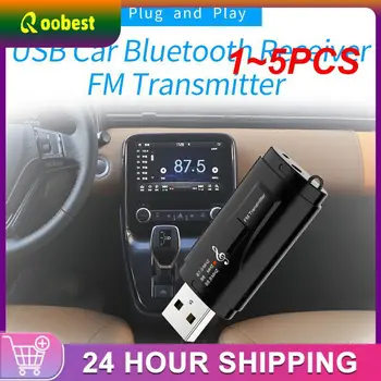 1 ~ 5ШТ В 1 FM-передатчик Автомобильный Bluetooth-совместимый Приемник 5.0 USB-модулятор Портативный 3,5 мм AUX Аудио Музыкальный плеер Вызов
