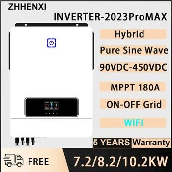 10.2KW 220/230 В Гибридный Солнечный Инвертор С Двойным Выходом Чистая Синусоидальная Волна Солнечный Контроллер для Батареи LiFePO4