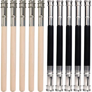 10 Шт удлинителей Деревянные Металлические Цветные карандаши Удлинитель Ручки для рисования Удлинители