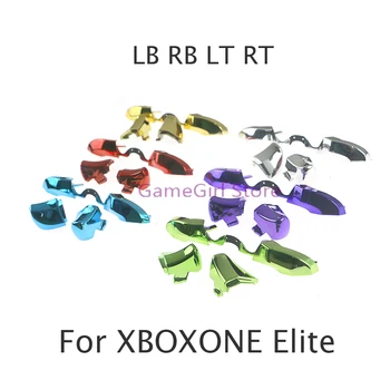 10 комплектов хромированных кнопок LB, RB, LT, RT, бамперы, триггеры, ключи, наборы модов для замены контроллера Xbox One Elite