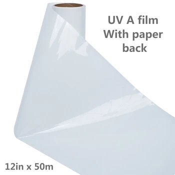 12 дюймов x 50 метров, легко снимается, дешевый лист бумаги для УФ-печати Lg, УФ Dtf A3, рулон пленки для наклейки логотипа