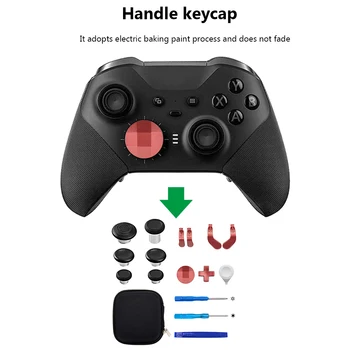 16 шт. для Xbox One Elite, 2 кнопки запуска, ручки для большого пальца, D-образная накладка с сумкой для хранения