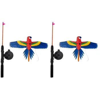 2 Комплекта Садовых Детских Мультяшных Воздушных Змеев На Открытом воздухе Sky Kid Outdoor Toys Для Взрослых Динамическая Воздушная Игрушка