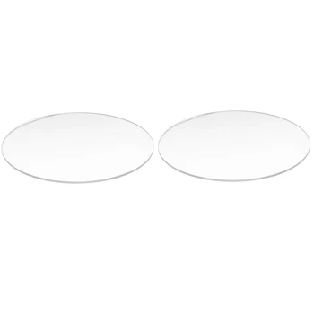 2 предмета Прозрачный Зеркальный акриловый круглый диск толщиной 3 мм, 100 мм и 70 мм