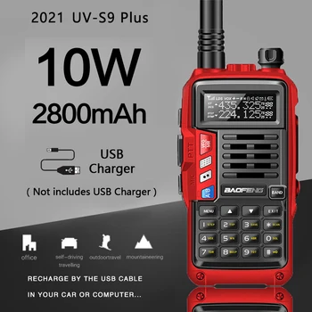 2022 Новый ХОРОШИЙ Оригинальный BaoFeng UV-S9 Plus 10 Вт Дальнобойная Портативная Мощная Рация CB Radio Transceiver Upgrade 5R охота