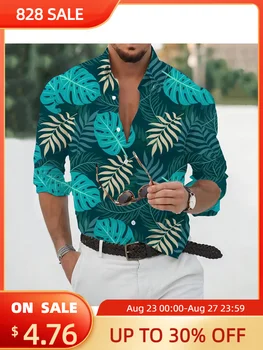 2023 Новые мужские рубашки, футболки в стиле цифровой печати 3D, рубашки высокого качества, Весенняя и осенняя мужская одежда, повседневная мужская одежда