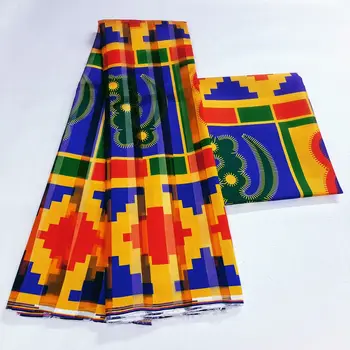 2023 Новый дизайн африканской ткани, 6 ярдов органзы, атласная шелковая ткань, высококачественная атласная ткань с принтом для вечернего платья.