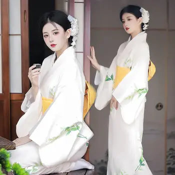 2023 Японское женское белое кимоно Японская традиционная одежда Гейши Аниме Кимоно Японская Традиционная одежда Таиланд