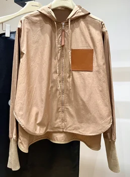 2023 новая модная брендовая куртка с кожаными пиджаками, дизайнерская верхняя одежда для женщин.