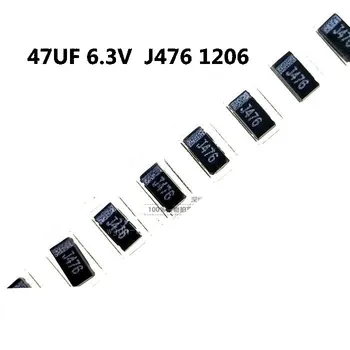 20шт Черный танталовый конденсатор с чипом NEC 47 МКФ 6,3 В Тип A J476 1206