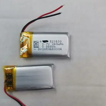 3,7 В 2 провода 521630 521630P литиевая батарея с платой защиты, используется для Bluetooth MP4 1 шт./лот
