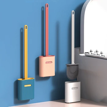 360-градусный Силиконовый Ершик для унитаза, подвесной Креативный Практичный и удобный Ершик для чистки унитаза в ванной комнате для туалета в ванной комнате