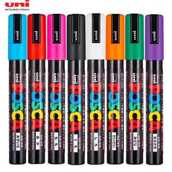 39 Цветов Uni Posca PC-5M Paint Marker, 1,8-2,5 мм Среднеточечные Акриловые Маркеры Для Рисования Ручками, Рисующие Граффити, Популярная Реклама