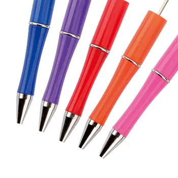5 Шт. шариковых ручек, милые школьные письменные принадлежности, черные чернила, ручки с бисером для ведения журнала в классе, выпускники рисуют