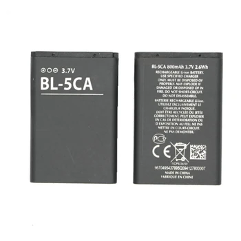 50 шт./лот BL-5CA BL5CA Аккумулятор для телефона Nokia 1110 1111 1112 1200 2310 5130XM 7600 N70 E60 5030 C2-00 C2-01 X2-01