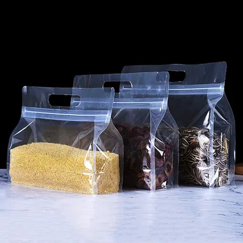 50ШТ 3D Прозрачных пластиковых портативных пакетов на молнии, Большие пакеты для закусок, сахара, чая, специй, хлопьев, Свадебные Подарки для детей, пакеты для упаковки ручек