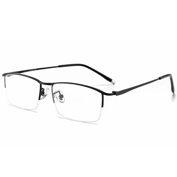 55 мм 2023 Новые мужские Квадратные очки из титанового сплава в оправе по рецепту, Оптические очки 85148