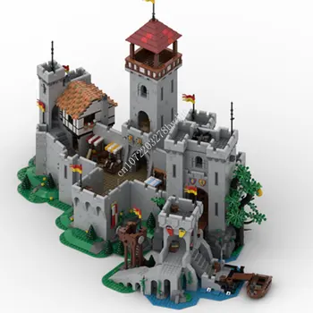 604ШТ Строительные блоки MOC Castle Model Lion Kinghts Castle Bridge Архитектура Технология сборки своими руками Кирпичи Детские игрушки Подарки