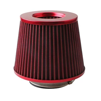 76 мм воздушный фильтр с грибовидной головкой, выпускной фильтр, впускной фильтр, универсальные автомобильные принадлежности, красный
