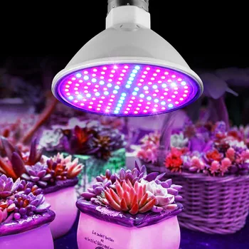 AC85-265V Светодиодная Лампа Для Выращивания растений E27 Полного Спектра В Помещении В горшках, Заполняющая Свет Для Выращивания Сочных Гидропонных цветов 6 Вт / 15 Вт / 20 Вт