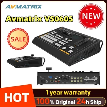 Avmatrix VS0605, 6-канальный SDI /HDMI-совместимый Многоформатный видеомикшер для прямой трансляции с PGM-рекордером