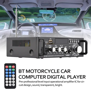 BT-298A Мини Аудио Усилитель Мощности 2CH 300 Вт + 300 Вт для Автомобиля Домашний Bluetooth Цифровой Аудиоприемник Усилитель Цифровой MP3-Плеер FM-Радио