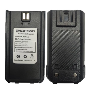 BaoFeng A68 Plus Аккумулятор Для Портативной Рации Высокой Емкости Walkie Talkie 1800 мАч Любительская Портативная Ветчина 2-Полосные Радиостанции Обновление Трансивера