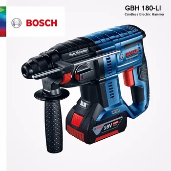 Bosch GBH 180-LI Аккумуляторный Перфоратор С Бесщеточным двигателем 18 В Электрическая Перфораторная Дрель Беспроводная Электрическая Дрель 3 Режима 5100 об/мин 2,0 Дж
