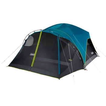 Coleman Carlsbad 8-местная купольная палатка для темной комнаты для кемпинга на открытом воздухе сверхлегкое туристическое снаряжение США (Origin)