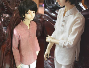 D01-P583 Кукла одежда ручной работы 1/4 1/3 дядя MSD SSDF SD Аксессуары для кукол Китайская Республика стиль ретро воротник рубашка 1шт