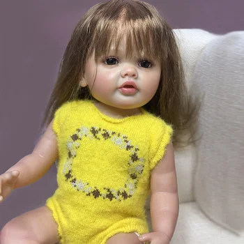 FBBD 55 см Силиконовая Возрожденная Девочка Бетти Кукла Уже Готовая Кукла 3D Роспись Кожи С Красивым Платьем На День Рождения Рождество