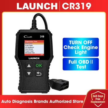 Launch Creader319 CR319 Сканер OBD2 считыватель кода автомобиля Автомобильные инструменты Диагностическая Автоматическая проверка считывания кода неисправности двигателя CR319