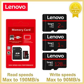 Lenovo 2 ТБ Карта Флэш-памяти 1 ТБ 512 ГБ 256 ГБ 128 ГБ Micro TF SD-Карта водонепроницаемая SD-Карта V30 cartao de memoria Для Nintendo Switch