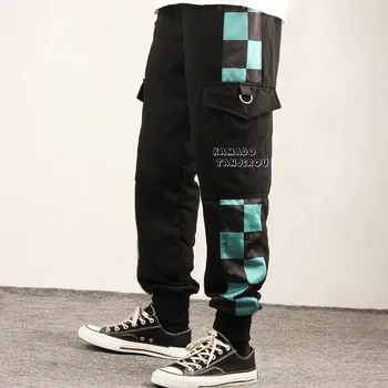 M-3XL Эластичные брюки из японского аниме Demon Slayer Косплей Костюм Для подростков Повседневный досуг Свободные Спортивные брюки с принтом Брюки