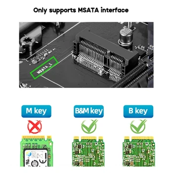 MSATA to.Конвертер MSATA в NGFF с 2 адаптерами для жесткого диска SSD 2230/2242 с картой расширения