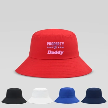 PROPERTY OF DADDY Star, мужские и женские шляпы-ведерки, новые модные летние уличные шляпы, кепки, черные, белые, красные шляпы-ведерки