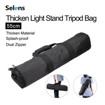 Selens Водонепроницаемая 55/65/75 см Мягкая световая подставка, сумка для штатива, чехол для камеры с ремешками, нейлоновая жесткая сумка для фотосъемки, штатив-монопод