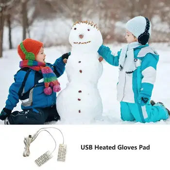 USB-обогреватель для перчаток, зимняя грелка для носков, Электрический нагревательный элемент для езды на велосипеде, уличный тепловой обогреватель для теплых рукавиц