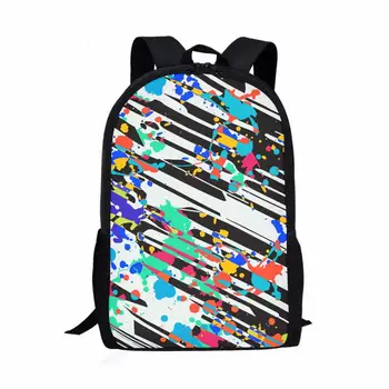Абстрактное искусство, Граффити, 16-дюймовый рюкзак для мальчиков и девочек, школьная сумка для подростков, Многофункциональный Компьютерный рюкзак для путешествий большой емкости