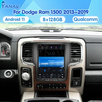 Автомагнитола Android 11 для Dodge Ram 1500 2013-2019 128G Авто Стерео GPS Навигация Мультимедийный плеер 4G WIFI Carplay 2 Din