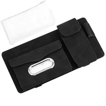 Автомобильная сумка-футляр для автомобильных карточек, очков, органайзера для хранения Универсальных автомобильных карт, ручек, документов, футляра для хранения