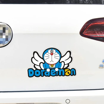 Автомобильные Наклейки Doraemon Fly Wing Мультфильм Милые Забавные Креативные Украшения Наклейки На Багажник Лобовое Стекло Автотюнинг Стайлинг D20