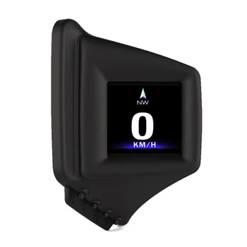 Автомобильный HUD-дисплей OBD + GPS для интеллектуального цифрового датчика сигнализации, спидометра Stopwa