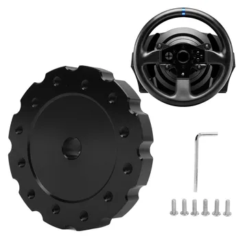 Автомобильный адаптер рулевого колеса черного цвета, точная замена для Thrustmaster T300 T500 PCD 73 мм Адаптер рулевого колеса