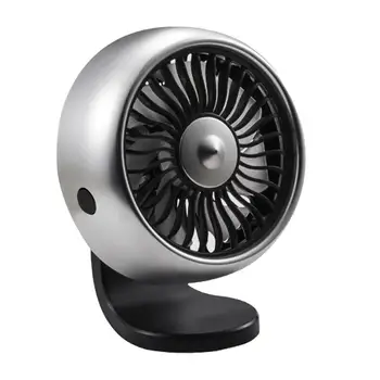 Автомобильный мини-вентилятор Автомобильный воздуховыпускной вентилятор на центральной консоли, простой в установке USB-мини-вентилятор с 3 скоростями отключения звука