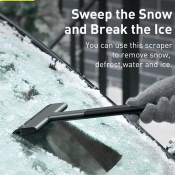 Автомобильный скребок для льда Baseus - идеальный ледокол и средство для удаления снега с лобового стекла для легкого вождения зимой