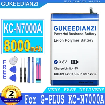 Аккумулятор GUKEEDIANZI 8000mAh KCN7000A Для Мобильного Телефона G-PLUS GPLUS KC-N7000A Большой Мощности Bateria