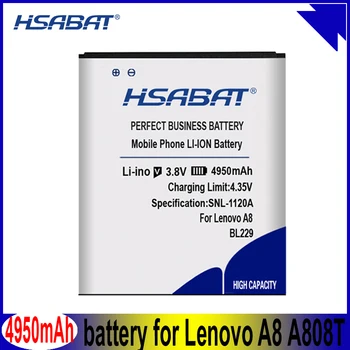 Аккумулятор HSABAT BL229 4950mAh для аккумуляторов Lenovo A8 A808T A806