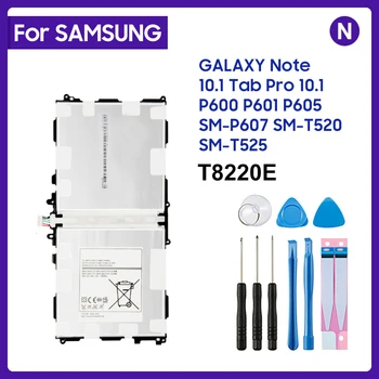 Аккумулятор T8220C T8220E 8220 мАч Для Samsung GALAXY Note 10.1 Tab Pro P600 P601 P605 P607 SM-T520 SM-T525 Аккумуляторы для планшетов